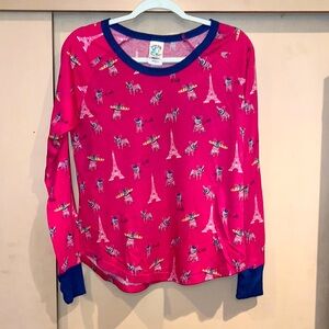 Munki Munki nite - nite jammie top size medium